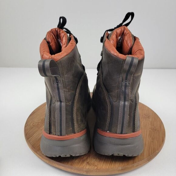 The North Face Thermoball Versa Men s Waterproof Leather Brown Boots size 14 - Picture 6 of 16